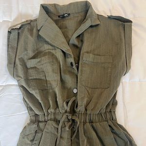 Fashion Nova Olive jumpsuit